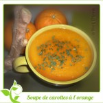 Soupe de carottes à l’orange et au gingembre