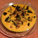 Velouté de courge & châtaigne aux graines